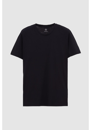 D's Damat Ds Damat Relaxed Fit Siyah %100 Pamuk T-shirt 6hc14ort02005 Siyah