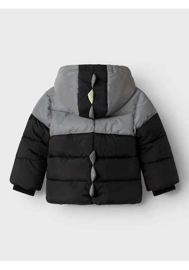 Name It Nmmmorten Dino Detail Erkek Çocuk Mont Siyah