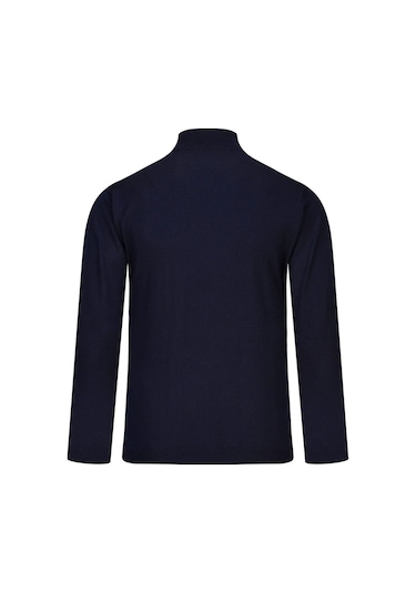 Hatemoğlu Lacivert Regular Fit Yarım Balıkçı Yaka Yünlü Kazak 2982355 Lacivert