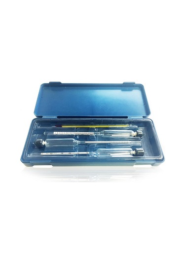 Aek-tech 3'lü Set Termometreli Alkol-metre 0-40-70-100 N11.335