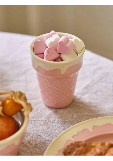 Roomi Çay Ve Kahve İçin Seramik Kupa, Waffle Tarzı, 220 Ml 480821896 Pembe