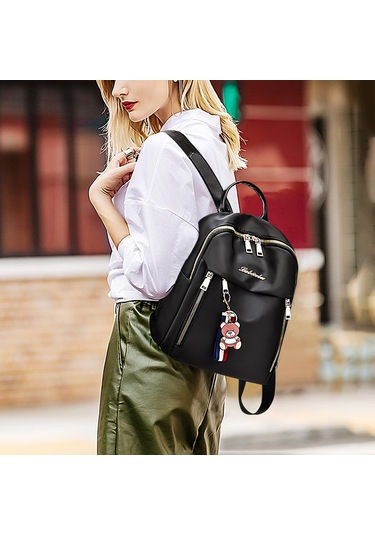 Kadın Sırt Çantası, Küçük Şehir Sırt Çantası, Gündelik, Siyah