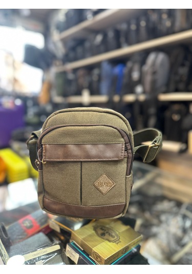 Trg Polo Boss Haki Ön Cepli Ayarlanabilir Çapraz Askılı Unisex Om Haki