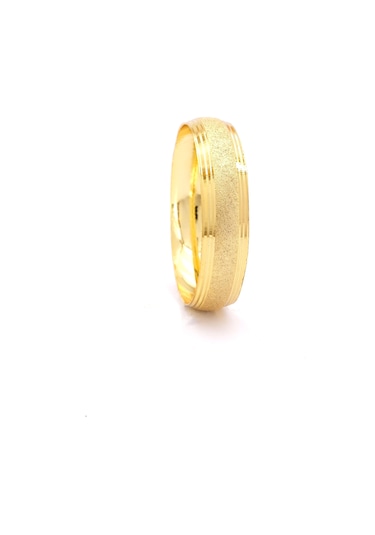 Altın Kaplama Simli Çizgili Model 1.5 Cm İmitasyon Bilezik Blz-3133 Altın