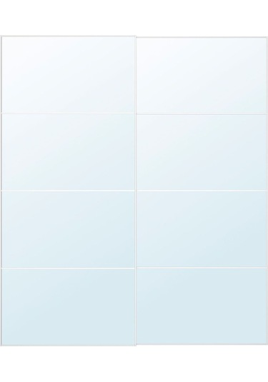 Sürgü Kapak, Ayna, 200x236 Cm Açık Ceviz