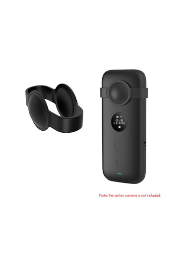 Mufunye Insta 360 One X Kamera İçin Siyah Silikon Korumalı Kılıf - Çarpıklardan Koruma, Tam Kaplama Ve Esnek Malzeme