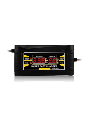 12v 6a Akıllı Otomobil Akü Şarj Cihazı - 150-250v Girişli, 3 Aşamalı Pwm Teknolojisi, Lcd Ekranlı, Avrupa Şarj Aleti Son-1206d+