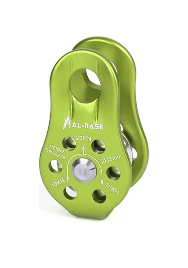 Kangvka Alüminyum Alloy Dağcıklığa Uygun 20kn Sabit Yan Panel Kayıcı, Kurtarma Ve Taşıma İçin Dış Mekan Gereci Yeşil