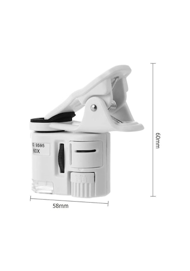 Dailytech 60x Mini Taşınabilir Cep Telefonuna Uyumlu Büyüteç Mikroskop