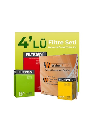 Filtron Ford Fusıon 1.6 Tdci Dizel Filtre Bakım Seti 2004-2012