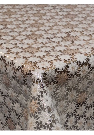 Ithal Pvc Muşamba - Desenli Silinebilir Masa Örtüsü 07iz07 Kahverengi