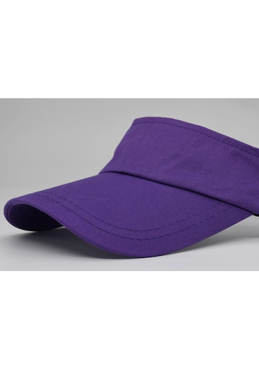 Uv Koruyuculu Unisex Siperlikli Mor Tenisci Şapka Mor
