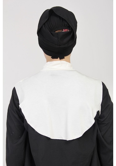 Düz Balıkçı Yakalı Kurtarıcı Boyunluk Ekru