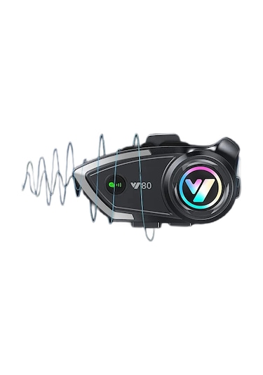 Vothoon Y80 Intercom  ışıklı Motosiklet Kask Kulaklığı