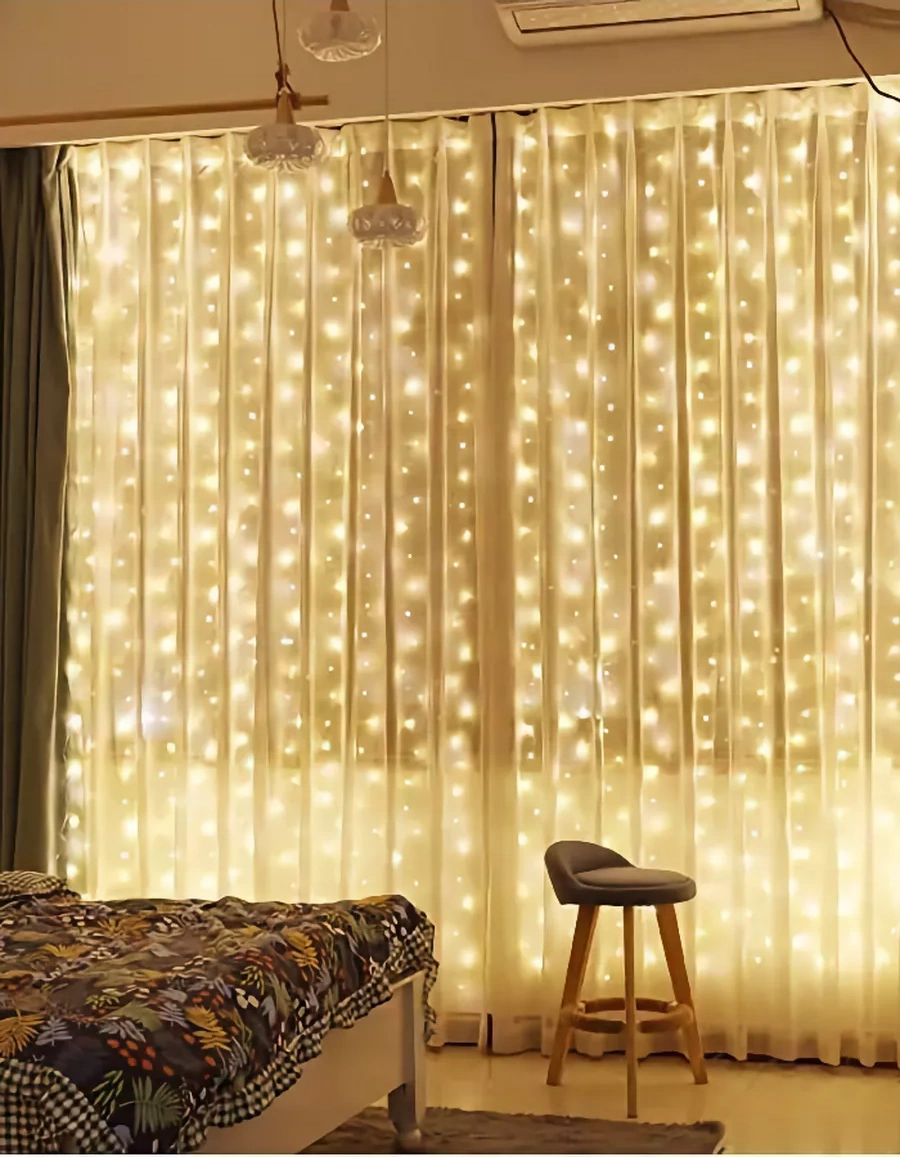 Lesnyak Usb Beyaz Sıcak Işık Perdesi Işıklandırma 189643420 Beyaz Sıcak