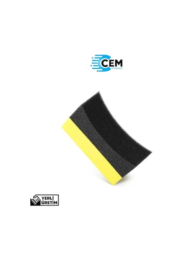 Cem Car Care Lastik Parlatıcı Uygulama Süngeri Özel Tasarım