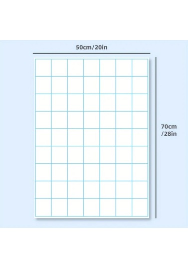 Xuweiwei Izgara Desenli 2 Büyük Yaz-sil Tahta Seti Kolay Temizlenir Ofis Okul