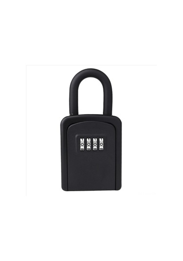 Moveevo Duvar Tipi 4 Basamaklı Parolalı Anahtar Saklama Kutusu, Yağmur Ve Pas Koruma, Metal Konstrüksiyon, 5 Anahtar Kapasitesi, Dışarı/içeri Kullanıma Uygun, Çıkarılabilir Zincirli, Gümüş Renk