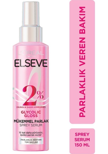 Elseve Glycolic Gloss Parlak Veren Saç Bakım Rutini Seti