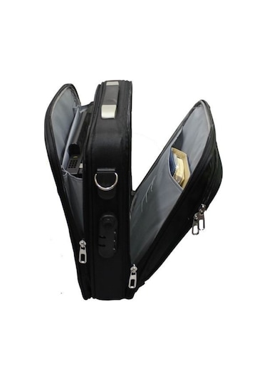 Kasalı Evrak Çantası Fonksiyonel Tasarım Şifreli El Çantası Cepli