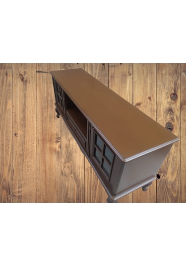 Bengimobilya Tv Sehpası Windovs Model Pencere Ahşap Gürgen Retro Ayak Ceviz Re (483187412)