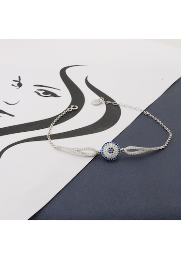 925 Ayar Gümüş Nazar Zarif Bileklik