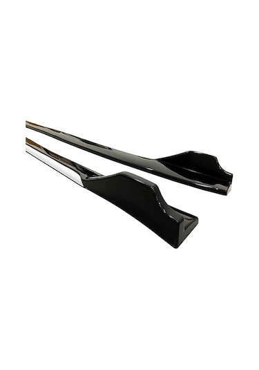 Bmw 2 Serisi F46 2018+ Beyaz Şeritli Renkli Yan Marşpiyel 2 Adet Piona Black