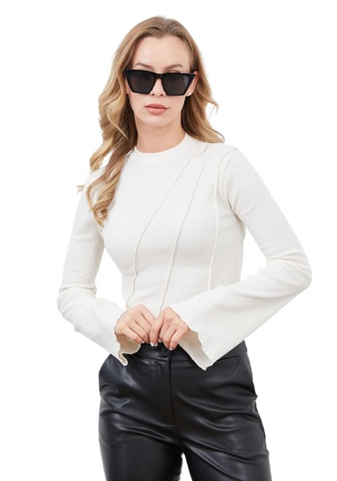 Fitilli Parçalı Bluz