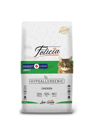 Felicia Yetişkin Tavuklu-Hamsili Kedi Maması 12 KG