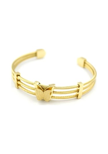 Kelebek Bilezik - Altın Çok Renkli