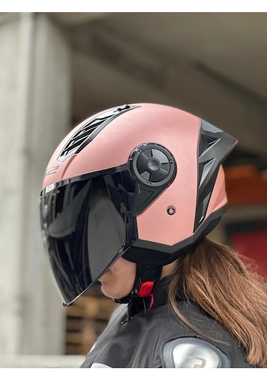 Ls2 Aırflow 2 Rose Gold Kask Siyah Vizör Spoiler Rose Gold