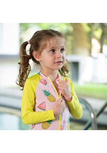 Owli Sunsafe Uv Korumalı Swimsuit Mayo Flamingo 001