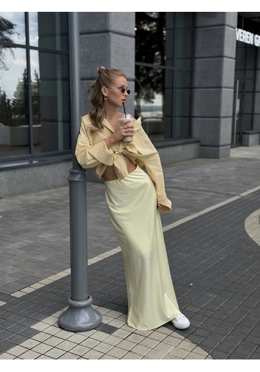 Navadis Uzun Yazlık Trend Etek 414523143 Gri