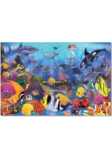 Melissa And Doug Dev Yer Yapbozudeniz Altı (48 Parça)