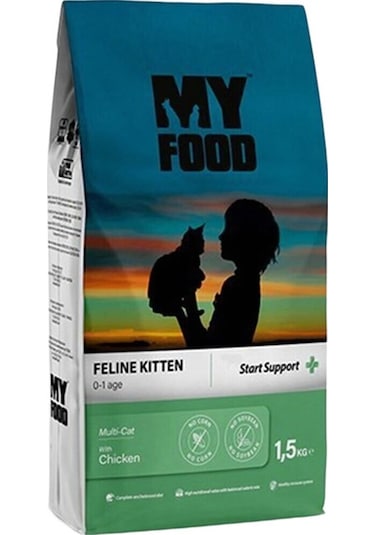 My Food Kitten Start Support Tavuklu Yavru Kedi Maması 1,5 Kg