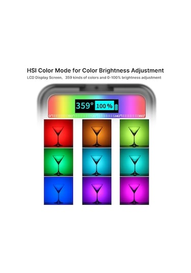 Electronıc Outlet Vl49 Video Ulanzı Taşınabilir Soğuk Rgb Led Led Kamera Işığı, Işığı Fotoğraf Aydınlatması, Aydınlatmalar Ayakkabılı 57782972 360 3 No Siyah