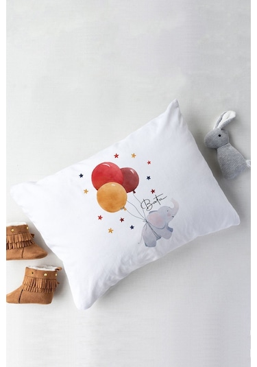 Lilabio %100 Organik Isme Özel Isimli 10lu Hastane Çıkışı Fil Ekru