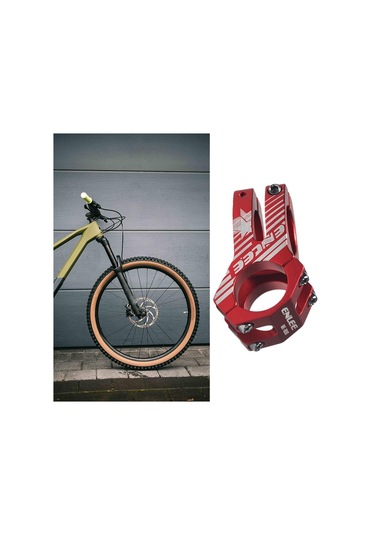 Suntek 31.8Mm Dağ Bisikleti Gövdesi Yüksek Kırmızı