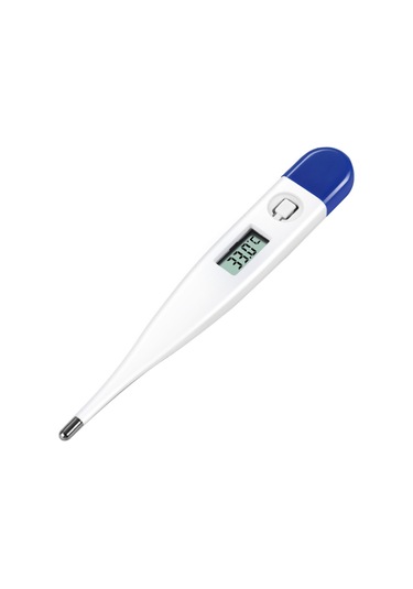 Vkemall Aile İçin Dijital Vücut Sıcaklık Ölçer - Hızlı Ve Doğru Ölçüm - Santigrat/fahrenhayt Dönüştürülebilir - Mavi Beyaz
