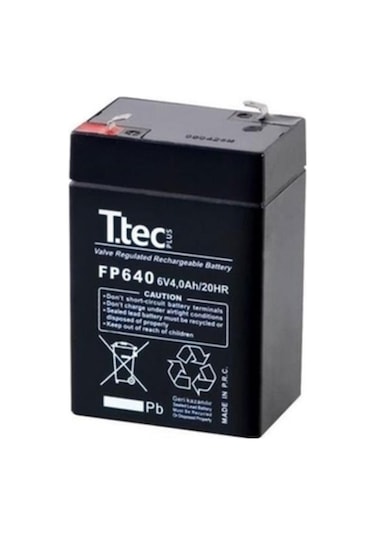 Ttec 6V 4AH Bakımsız Kuru Akü