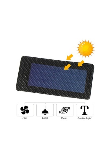 Trendooze Esnek 0.3w Güneş Paneli - Kamp Ekipmanı, Dıy Oyuncak & Lamba