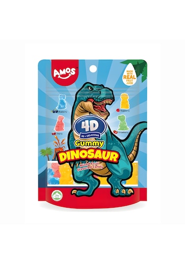 Amos 4d Gummy Dinosaur 64g