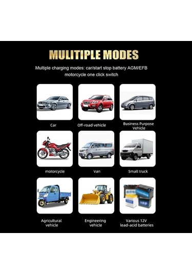 Novahub 12v/6a Foxsur Otomatik Akü Şarj Cihazı, Puls Onarma, Kurşun Asit Akü Bakım, Led Ekranlı, Araba, Kamyon, Suv, Motosiklet, Bot İçin