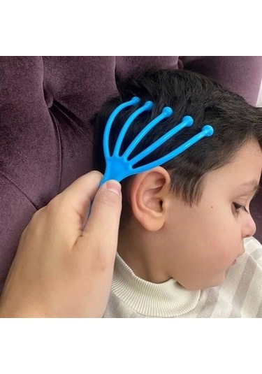 Çok Fonksiyonlu 5 Uçlu Bilyeli Baş Boyun Bacak Kol Masaj Alet Rahatlatıcı Kafa Masaj Aparatı Çok Renkli