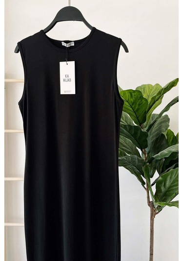 Sandy Kolsuz Elbise - Siyah