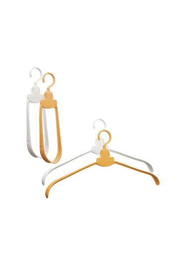 Pratik Katlanabilir Elbise Askı 4767 Çok Renkli