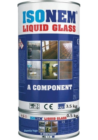 Isonem Lıquıd Glass Şeffaf (Sıvı Cam) Fayans Seramik Balkon Çatı