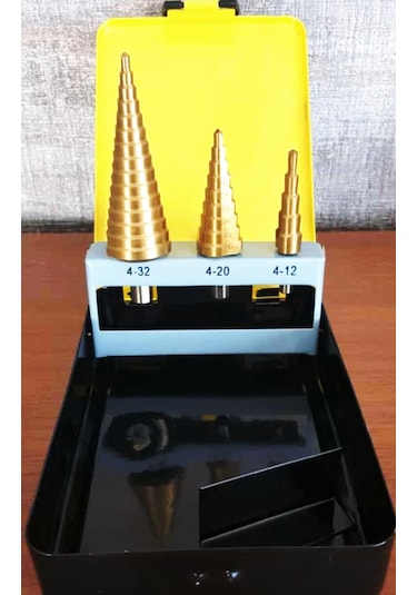 Cmc 3 Lü Kademeli Panç Matkap Ucu Seti 4-32 Mm