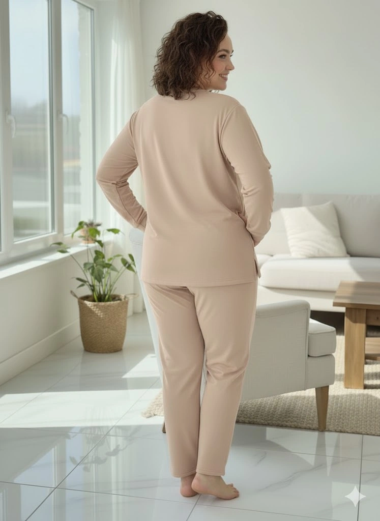 Kadın Bej Eşofman Takımı Bej