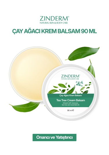 Çay Ağacı Yağı Kremi Balsamı Ve Aynısefa Yağı Kremi Balsamı 90ml